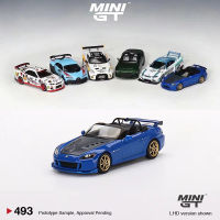 MINI GT 1:64รุ่นรถ S2000 (AP2) Mugen Monte Carlo Blue Pearl #493 LHD