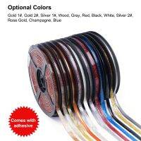 6M 8mm Molding Trim Sealing Strips Self Adhesive DIY Paste Tape Decorative Sticker Seal Strip for Floor Kitchen Sink Toilet