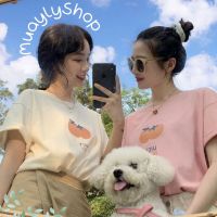 ?ถูกสุด พร้อมส่ง? เสื้อยืดคอกลม เสื้อโอเวอร์ไซส์ ผ้านิ่ม พิมพ์ลายน่ารัก มินิมอลล์สไตล์