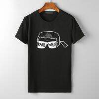 Karl Lagerfeld graphic cotton O-neck T-shirt for men