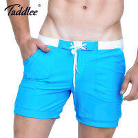 Taddlee nd Men Swimwear Swimsuits Swim Trunks y Mens Board Beach Boxer Shorts Surfing Solid Basic Plus Size Swim Shorts