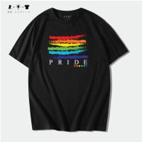 เสื้อสกรีนลาย PRIDE LGBT เสื้อยืดคอกลม พร้อมส่ง เสื้อยืดคุณภาพดี