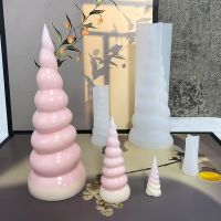 Transparent Silicone Mould DIY Unicorn Horn Mold Rpoxy Resin Molds for Jewelry Aromatherapy Candles Fondant Mold Cake Decorating