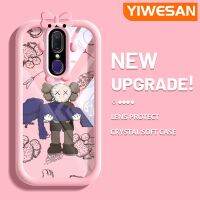 YIWESAN เคสโทรศัพท์กันกระแทกสำหรับ F11 OPPO A9X A9 2019ลายการ์ตูนตุ๊กตาแฟชั่นหลากสีซิลิโคนอ่อนชัดเจนเคสโทรศัพท์กันกระแทกรูปสัตว์ประหลาดตัวเล็กๆน่ารักเลนส์กล้องถ่ายรูปฝาครอบป้องกันโปร่งใส