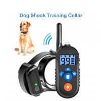 Dog Training Collar Rechargeable Waterproof Stop Barking LCD Display 800 yard Remote control Shock Receiver 40 Off