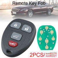 2ชิ้น/ล็อต3 + 1ปุ่ม Kunci Remote Mobil Fob C60270/OUC60221เหมาะสำหรับ Chevy Silverado Traverse Avalanche Equinox Express