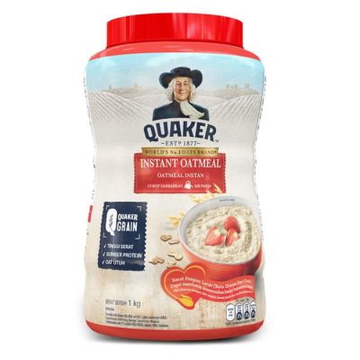 เควกเกอร์ ข้าวโอ๊ตปรุงสำเร็จ Quaker Instant Oatmeal 1 Kg