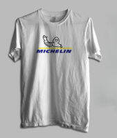 Michelin T-Shirt New Logo v2 Automotive Shirt ผู้ชาย ดผ้าเด้ง คอกลม cotton ย้อนยุค sale แขนสั้น