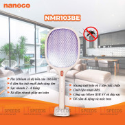 Vợt Muỗi Nanoco Thông Minh 2 In 1 NMR103BE, Pin Sạc 1200mAh, Nhựa ABS