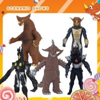 13Cm Soft Rubber Ultraman Monsters Toy Twin Tail Red King Gomora Alien Babarue Gillvalis Original Action Figure Toys Mini Figures for Kids Gift