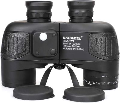 10X5 USCAMEL กันน้ำ0กล้องส่องทางไกลลุยทะเลพร้อมเข็มทิศวัดระยะ BAK4เลนส์ FMC ปริซึมสำหรับดูนกล่าสัตว์นำทาง