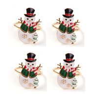 Christmas Napkin Rings Holder for Snow Parties, Birthday Parties, New YearS, Christmas, Banquet Decoration