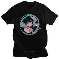 Fashion Anime Manga Men T Shirts Inosuke Ibira Short Sleeves Cotton T-Shirt Graphic Print Kimetsu No Yaiba Demon Slayer Tee 【Size S-4XL-5XL-6XL】