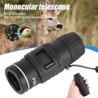 ZZOOI Monocular Telescope 7X18 Fully Coated Optics Hd Quality Monocular Hunting Concert Spotting Scope With Night Vision Sports