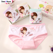 4 pieces Korean Girls Children s Underwear Fine Shuttle Cotton Triangle