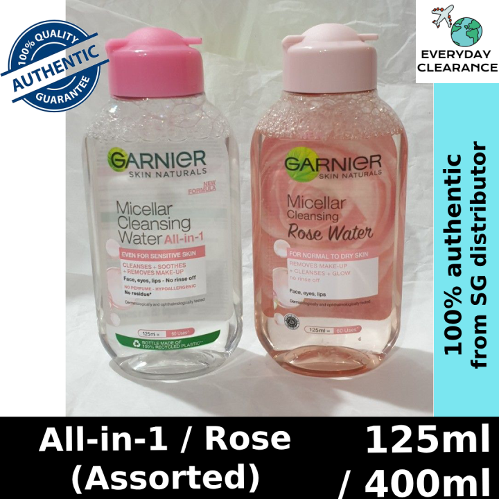 GARNIER Micellar Cleansing Rose Water 125ml (for normal to dry skin
