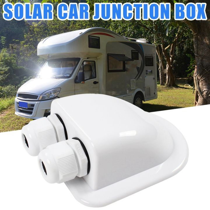 double-wire-entry-gland-box-solar-panel-roof-wire-entry-gland-box-cable-motorhome-double-hole-rv-yacht-car-accessories