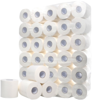 White Toilet Paper Toilet Roll Tissue Roll Pack of 10 4Ply Paper Towels Tissue Household Toilet Paper Toilet Tissue Paper