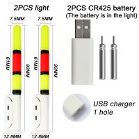 2023แท่งตกปลาอิเล็กทรอนิคส์เรืองแสงแสงแฟลช CR425แบตเตอรี่ลิเธียม3.6โวลต์ LED ถอดออกได้ชาร์จ USB กันน้ำแทค LFP3825ตกปลา Tackl