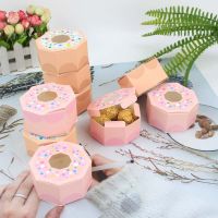 6PCS Donuts Cookies Supplies Paper Boxes Kids Birthday Wedding Decoration