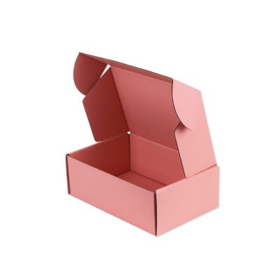 กล่องหูช้าง กล่องไปรษณีย์ กล่องสีชมพู กล่องของขวัญ (20 ชิ้น/แพ็ค)