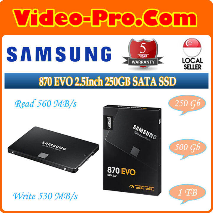 Samsung 870 Evo 2.5inch 250gb\500gb\ 1tb Sata Ssd Mz-77e250bw\mz 