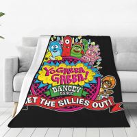 Yo Gabba Gabba Dancey Dance Get The Sillies Out Flannel Blankets Creative Throw Blanket for Bed Sofa Couch Plush Thin Quilt