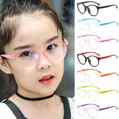 Round Blue Light Kids Glasses Optical Frame Children Boy Girls Computer Transparent Blocking Anti Reflective Eyewear