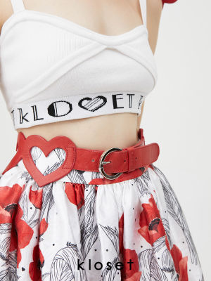 Kloset Tin Man Heart Belt (PS22-ACC013) เข็มขัด เข็มขัดหัวใจ เข็มขัดkloset เข็มขัดแฟชั่น เข็มขัดผู้หญิง