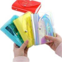 64 Pockets Laser Colorful Photo Album Protect Photos Postage Stamp Album Instax Name Card Holder Collecting Stamp Book 9x6.6CM