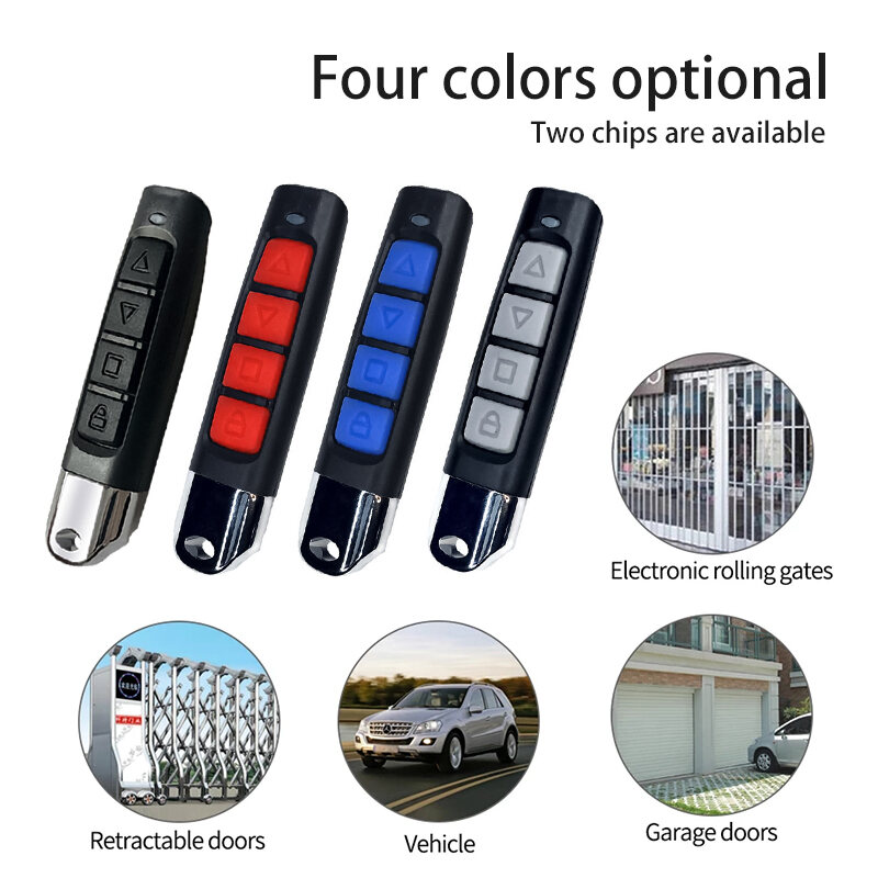 [Ready stock] Auto gate Remote Control 330/433Mhz 4 Channel Garage Door Opener Remote Control Duplicator Clone Cloning Code Car Key