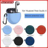 Burstore ฝาครอบป้องกันซิลิโคนป้องกันการลื่น,สำหรับ Huawei Freebuds4ฝาครอบป้องกันฝาครอบป้องกันหูฟังกันกระแทกซิลิโคนเหลว