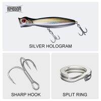 Kingdom Fishing Lures เหยื่อตกปลาเหยื่อแข็งเทียมสำหรับปลาคาร์พ8ซม. 10ซม. 13ซม. อุปกรณ์ตกปลา Topwater