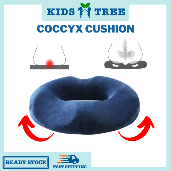 100% Memory Foam Coccyx Seat Cushion Donut Pillow Hemorrhoid Seat Cushion  Tailbone Coccyx Orthopedic For Sciatica & Tailbone Pain Back Support  Prostate Chair