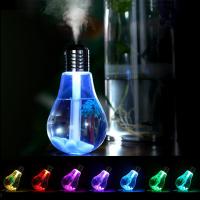 Creative USB Bottle Bulb Humidifier Ultrasonic Humidifier LED Night Light Mini Aroma Diffuser Aromatherapy for Home