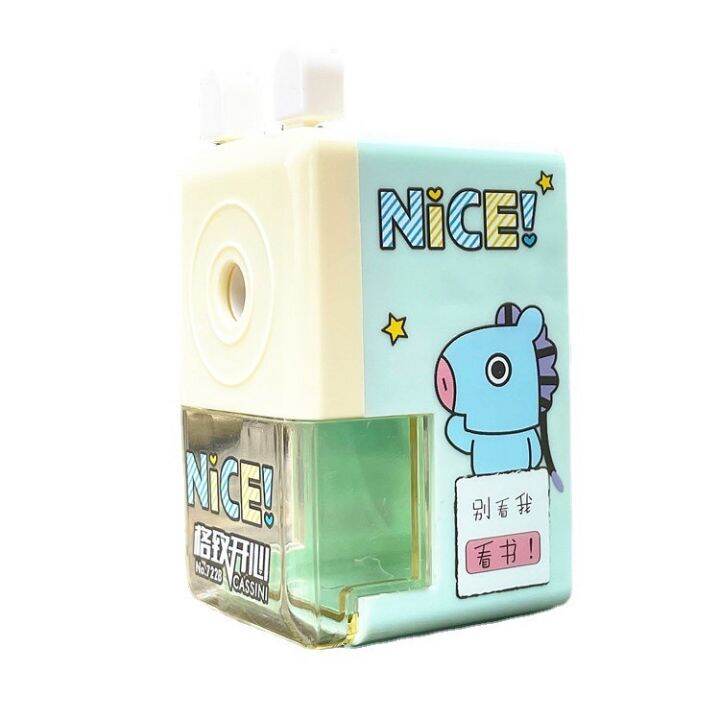 pencil-sharpener-กบเหลาดินสอแบบหมุน-ยี่ห้อnice-รุ่น722b-กบเหลาดินสอ-สีสันสดใสน่ารัก-ขนาดพกพาสะดวก