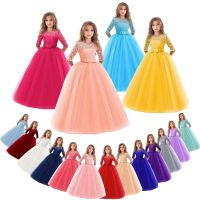 ZZOOI Teenage Girls Dresses For Girl 10 12 14 Year Birthday Fancy Prom Gown Flower Girls  Children Princess Party Dress Kids Clothing