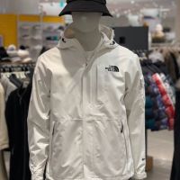 2023ของแท้ NORTH FACE ปักกลางแจ้งสำหรับทั้งหญิงและชายรุ่นพี่ฤดูใบไม้ผลิและฤดูใบไม้ร่วง NJ2GP05แจ็คเก็ตกันลมคู่กีฬาและพักผ่อนแจ็คเก็ตมีฮู้ด