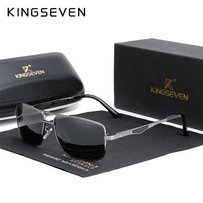 ~ Kingseven แว่นตากันแดด เลนส์โพลาไรซ์ ทรงสี่เหลี่ยม ป้องกันรังสียูวี สไตล์คลาสสิก สําหรับผู้ชาย 2022 N7906