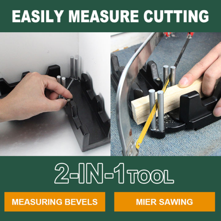 เครื่องมือตัดวัดขนาด2-in-1-วัดและตัดมุมเครื่องมือตัดสำหรับการติดตั้งท่อปรับปรุงบ้านงานช่างไม้
