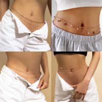 COD SDFERYRTUTYUY Women Multilayered Belly Belt Faux Pearl Beads Tassel Link Waist Chain