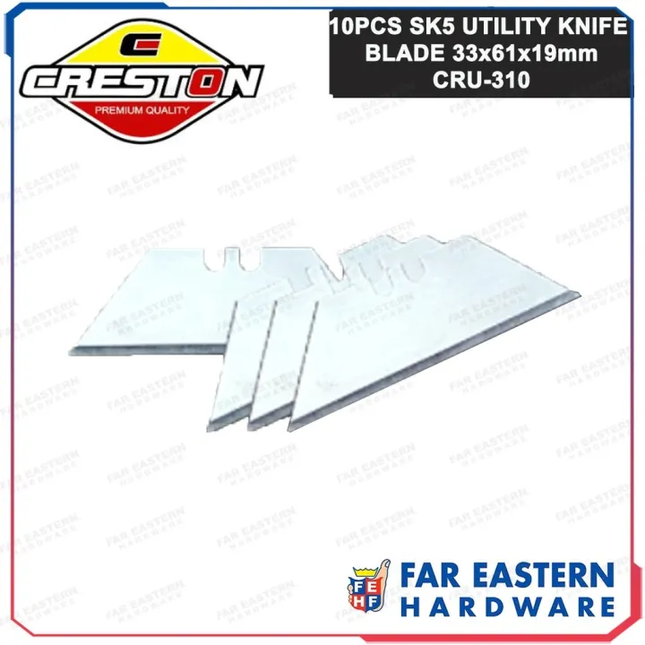 CRESTON Sk5 Utility Knife Blade 10 Pcs per PACK ZCRU310 Utility knife