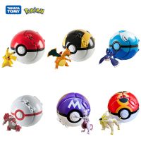 【CW】 9 Style Pokeball Anime Figure Pikachu Mewtwo Charmander Kids Gifts Birthday Bulk Buy 2022 New Pokemon Elf Ball Toy Action Model