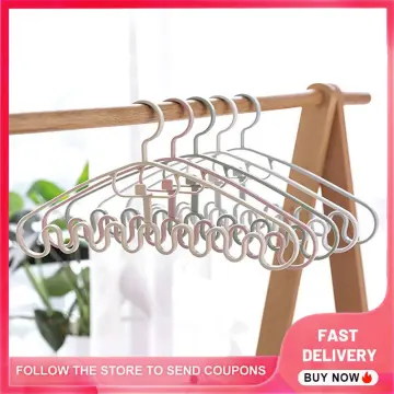 1PCS new multi-layer hangers & storage hangers & non-slip drying hangers &  household hangers & Used for storing and drying clothes & pants to save  space