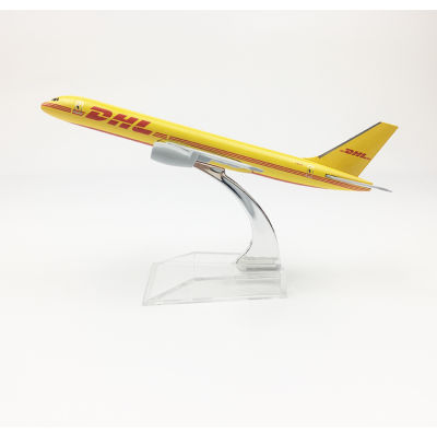 Yalinda DHL 757 Aircraft Model 16cm Die-cast Metal Airplane Toy Model Plane Kids Gift