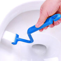 2pc Bending toilet brush side corner cleaning brush Bathroom Accessories Toilet Brush Corner Brush Bending Handle Scrubber