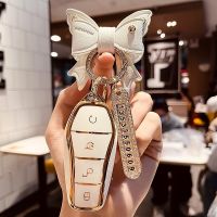 TPU Key Case Car Key Cover for BYD Atto 3 Han EV Dolphin Song PRO Max Tang DM Yuan Dolphin E2 Qin PLUS Holder Chain Key Chains