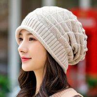 {Hat Shop} 2023หมวกหมวกบีนี่ถักสำหรับฤดูหนาวใหม่สำหรับผู้หญิงผู้ชายหมวกให้ความอุ่นกลางแจ้งหมวกยางยืดขนสัตว์เล่นสกีหิมะสำหรับผู้หญิงและผู้ชาย