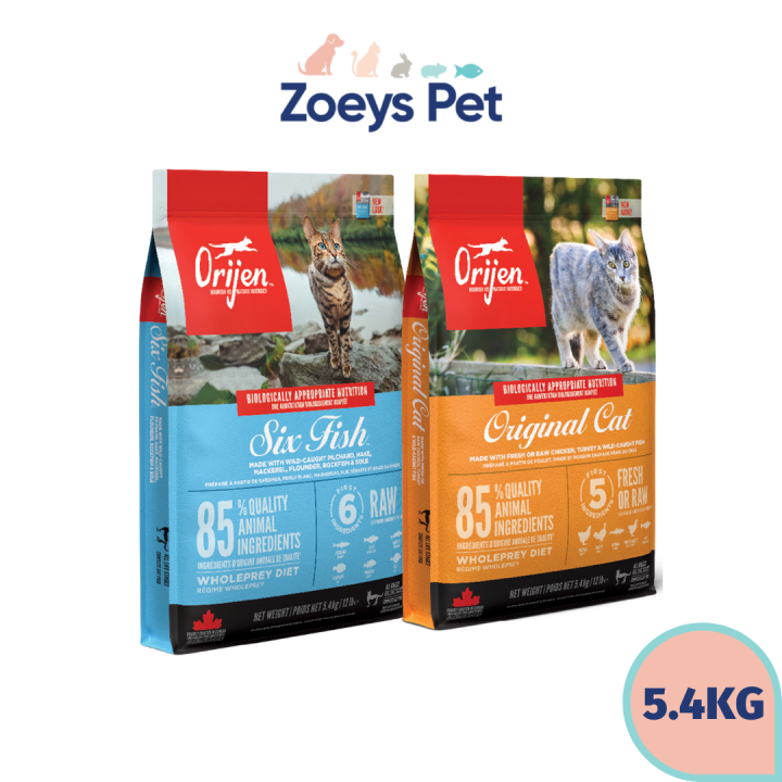 Orijen Original Cat / Six Fish 5.4KG Dry Cat Food Lazada