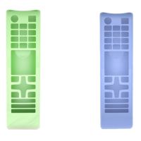 2 Pcs Silicone Case Remote Control Protective Cover Luminous Green &amp; Luminous Blue